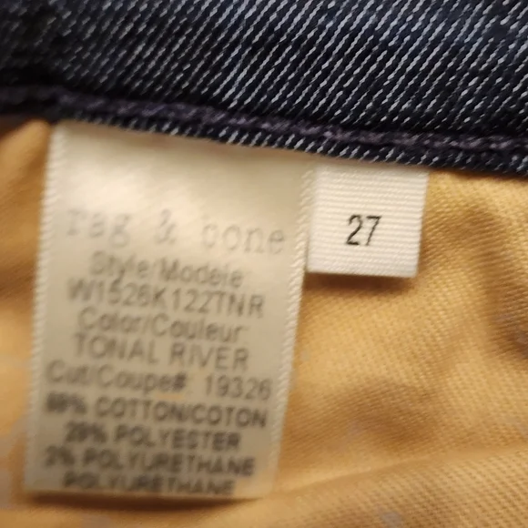 Rag & Bone Ankle Skinny Jeans In Tonal River Size 27 - Picture 14 of 15